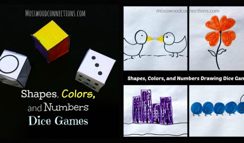 shapes colors and numbers dice games mosswood connections