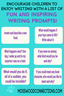 More than One Hundred Writing Prompts for Kids - Mosswood Connections