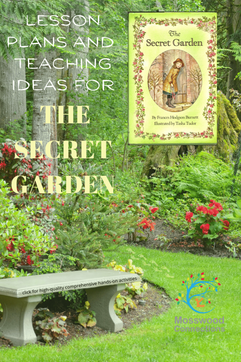 FREE COMPREHENSIVE SERIOUSLY FUN LESSON PLANS AND TEACHING IDEAS FOR THE SECRET GARDEN #Intermediatereaders #mosswoodconnections #booklessons #homeschooling #literacy #reluctantreaders Lesson plans and teaching ideas for The Secret Garden #Intermediatereaders #mosswoodconnections #booklessons #homeschooling #literacy #reluctantreaders