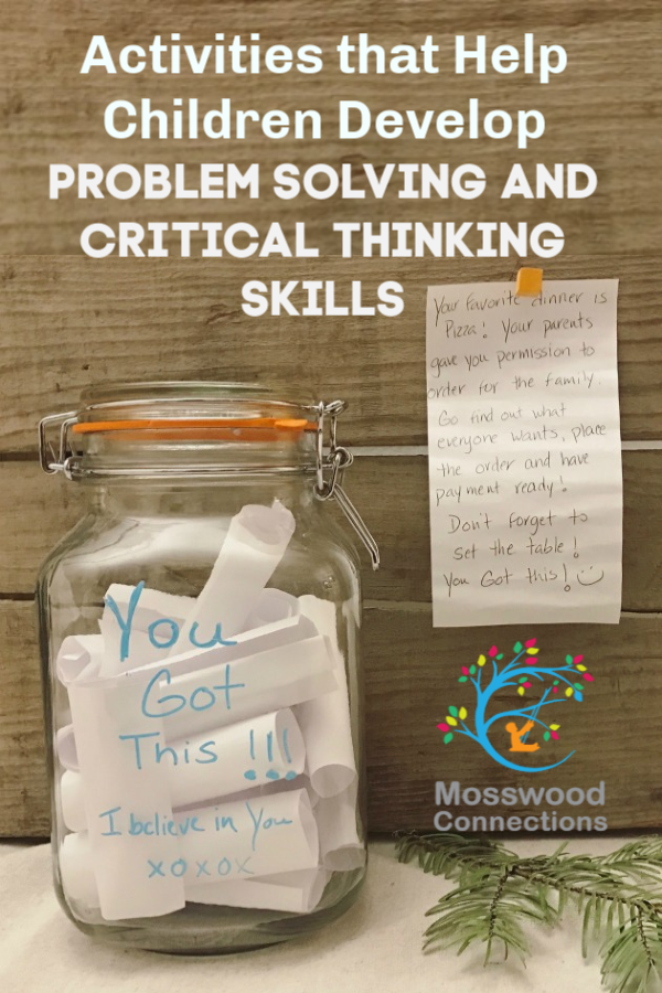 Activities that Help Children Develop Problem Solving and Critical Thinking Skills #mosswoodconnections #autism #parenting #executivefunctioning #mosswoodconnections #criticalthinking Integrate Critical Thinking Skills & Executive Functioning #autism #parenting #executivefunctioning #mosswoodconnections #criticalthinking