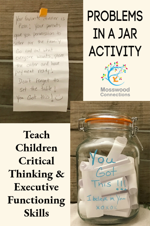 Integrate Critical Thinking Skills & Executive Functioning with Our Problems in a Jar Activity #autism #parenting #executivefunctioning #mosswoodconnections #criticalthinking Integrate Critical Thinking Skills & Executive Functioning #autism #parenting #executivefunctioning #mosswoodconnections #criticalthinking