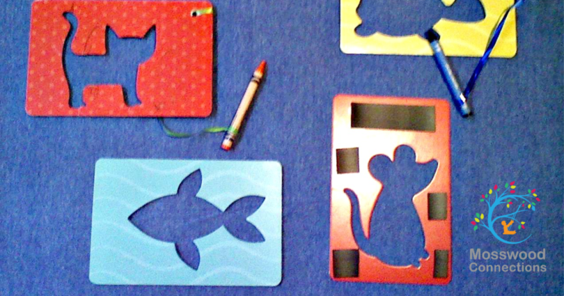 Easy Drawing Play for Young Child Short Ruler Magnetic Stencil