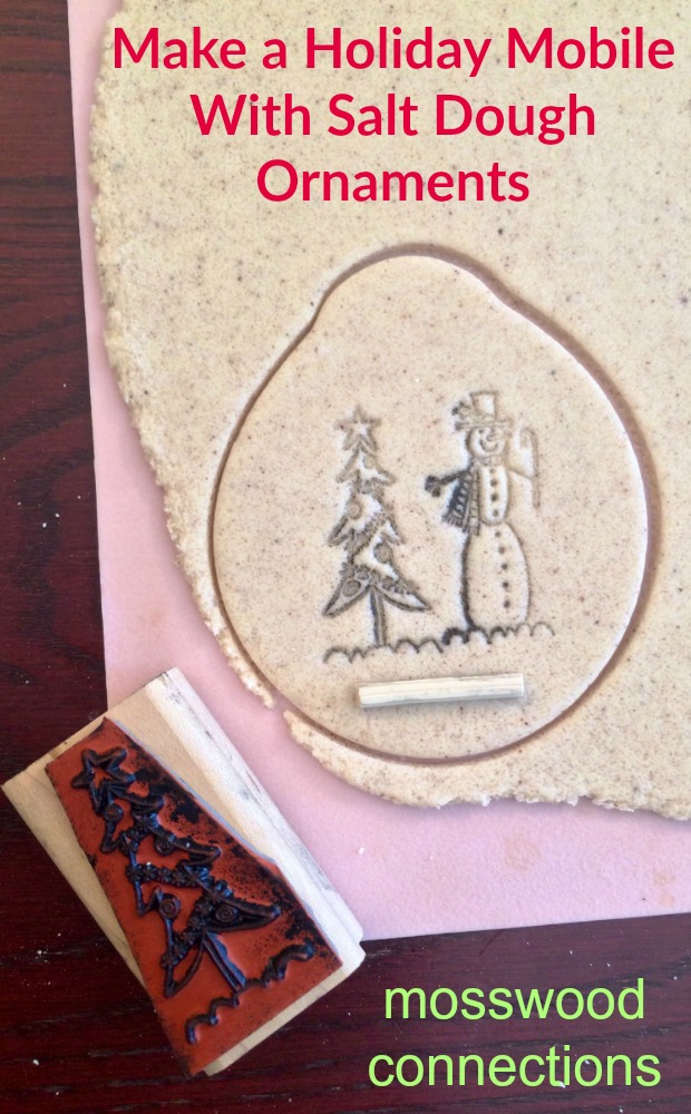 Make a Holiday Mobile With salt Dough Ornaments Make a Holiday Mobile With salt Dough Ornaments #mosswoodconnections #saltdoughcrafts #holidays