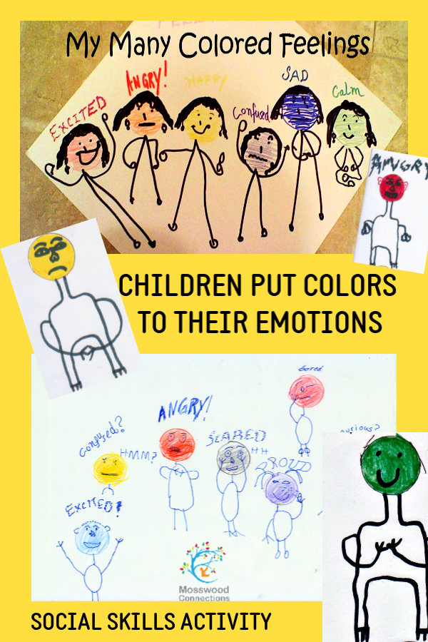My Many Colored Feelings_ Children put colors to their emotions #mosswoodconnections Children will love to explore their emotions with the My Many Colored Feelings social skills activity. #mosswoodconnections #autism #activelearning #socialskills #feelings