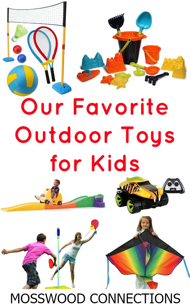 Our Favorite Outdoor Toys for Kids Our Favorite Outdoor Toys for Kids #mosswoodconnections #activeplay #grossmotor #outdoortoys