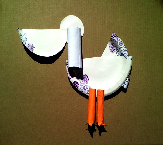 Pelican Paper Plate Craft Project Instructions 06