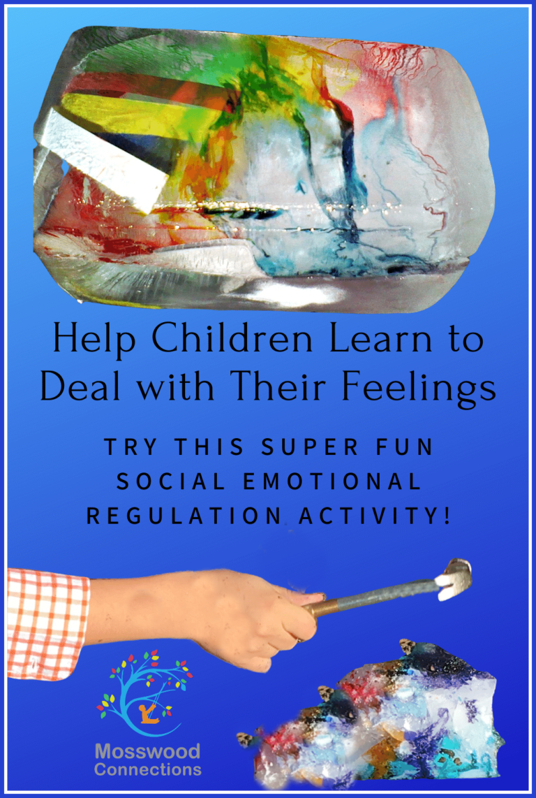 Put Your Thoughts on Ice: Social Emotional Activity #mosswoodconnections #autism #socialskills #feelings #angermanagement #obsessivethoughts