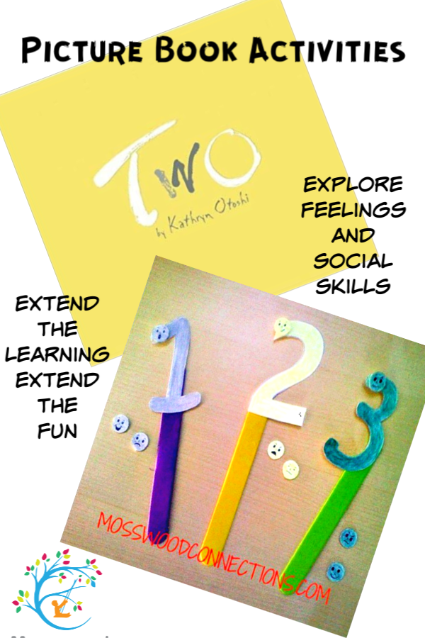 Two by Kathryn Otoshi – Picture Book Activities: #picturebooks #mosswoodconnections #literacy 