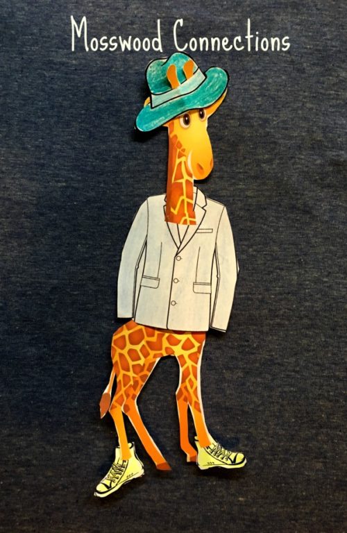 A Giraffe and a Half Example A Giraffe and a Half Rhyming Kit #mosswoodconnections #picturebooks #ShelSilverstein #Giraffe #literacy