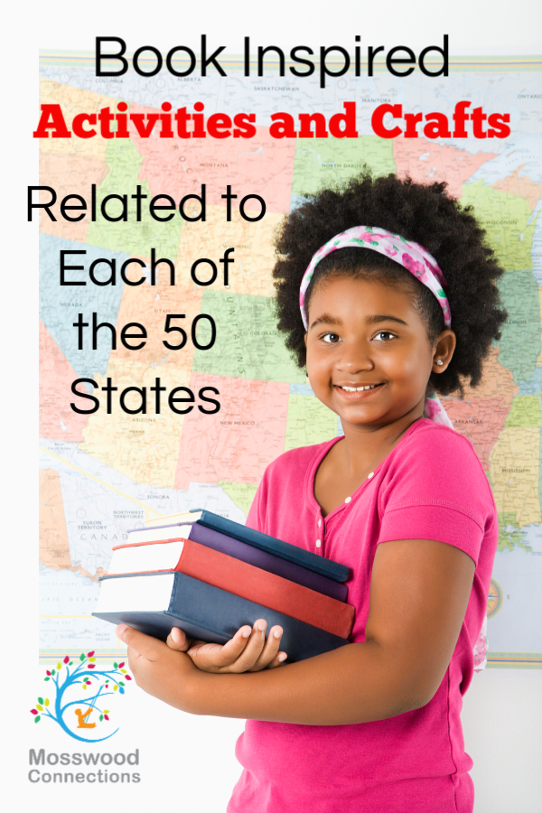 BOOKING ACROSS THE USA_ Book Inspired Activities and Crafts Related to Each of the 50 States (1) BOOKING ACROSS THE USA: Book Inspired Activities and Crafts Related to Each of the 50 States #mosswoodconnections #picturebooks #crafts #homeschooling #education