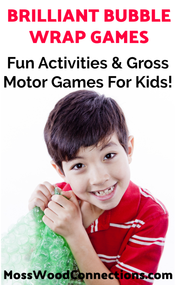Brilliant Bubble Wrap Activities & Gross Motor Games #mosswoodconnections #bubblewrapactivities #grossmotor #sensory