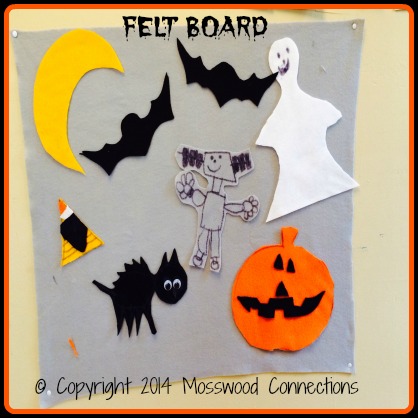 Felt Board DIY Felt Boards Build Language Skills; Including a Free Printable Template #mosswoodconnections #finemotor #pretend #FeltBoard #Halloween