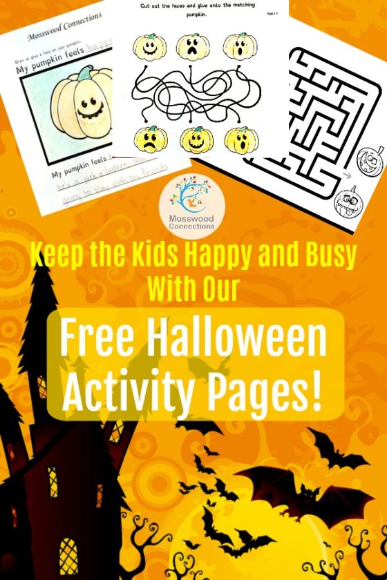 Free Halloween Activity Pages! Mosswood Connections