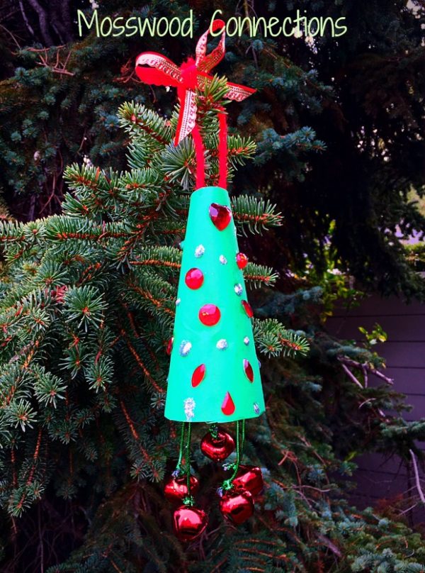 Jingle Bell Christmas Tree Ornament Jingle Bell Christmas Tree Ornament #mosswoodconnections #Christmas #crafts #kid-madeornaments #holidays