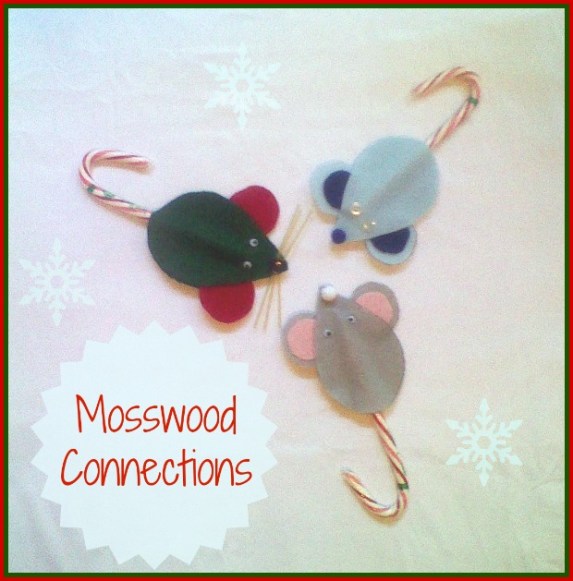 Kid-Made Mice Christmas Ornaments #mosswoodconnections #crafts #holidays #kidmade #ornaments