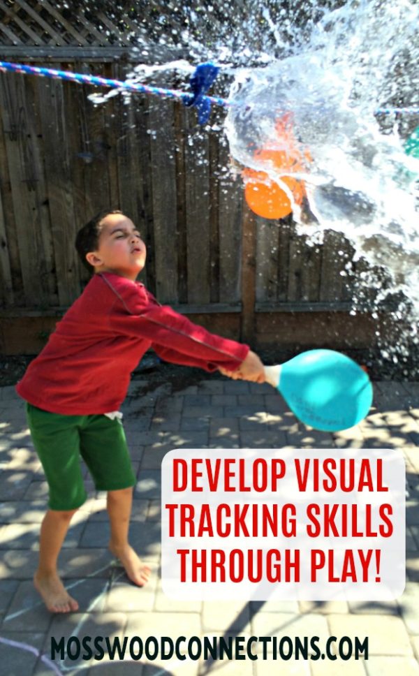 Pendulum Water Blast; Develop Visual Tracking Skills Through Play Pendulum Water Blast: a Visual Tracking Activity #mosswoodconnections #visiongames #visualtracking #grossmotor #sensory