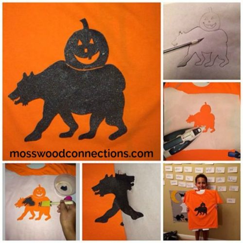 TShirt Stencils Craft Project and DIY Gift Mosswood Connections
