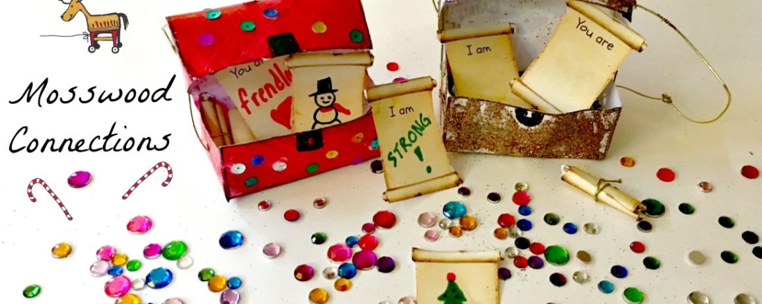 Treasuring Memories With a Kid-Made Treasure Box Ornament #mosswoodconnections #kid-madedcorations #ornaments #crafts #holidays