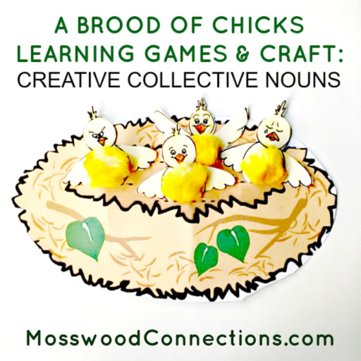 A Brood of Chicks Learning Games & Crafts: Creative Collective Nouns #mosswoodconnections #feelings #collectivenouns #educational #homeschooling
