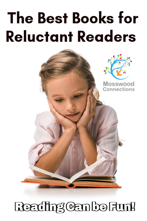 Help Children Develop Reading Fluency and Comprehension Skills: Books for Reluctant Readers #mosswoodconnections #literacy #reluctantreaders #chapterbooks #readingskills #readingfluency Help Children Develop Reading Fluency and Comprehension Skills: Books for Reluctant Readers #mosswoodconnections #literacy #reluctantreaders #chapterbooks #readingskills #readingfluency