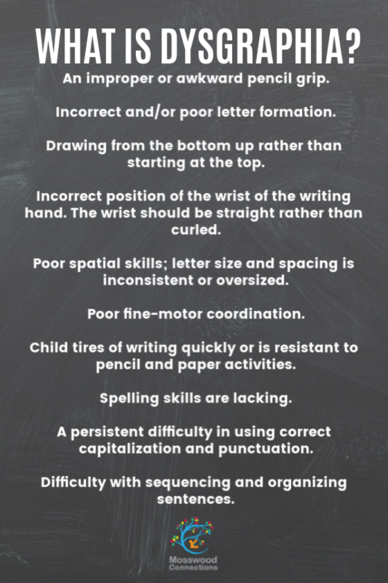 Dysgraphia: Symptoms, Treatment, And Accommodations - Mosswood Connections