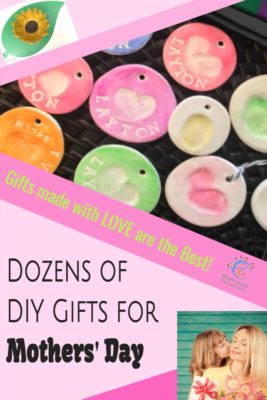 40 DIY Mother's Day Gifts that come straight from the heart! Kids will love to create their own Mother's Day present for mom #mosswoodconnections #crafts #parenting  #mothersday #DIY #homemadegift